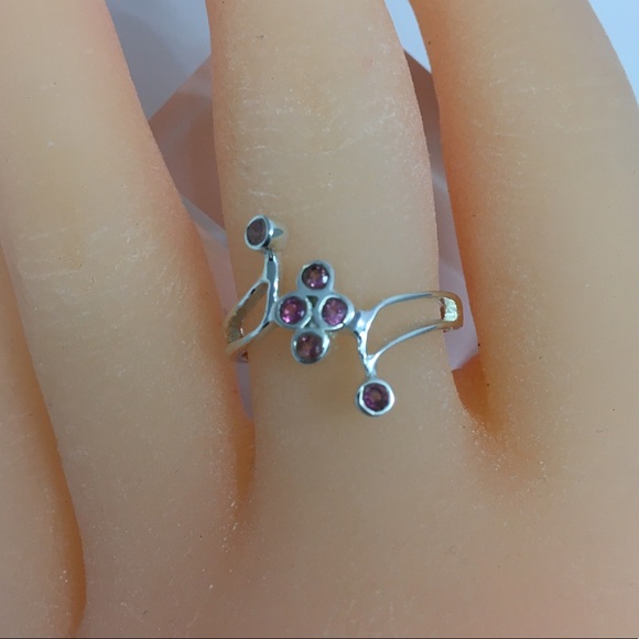 Sterling Silver 925 Pink Tourmaline Ring - Picture 8 of 8